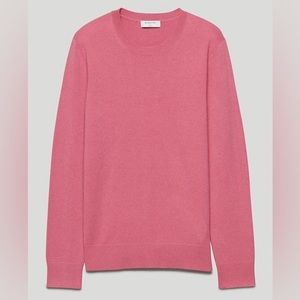 Babaton quarterly cashmere sweater in rhodon pink - size medium